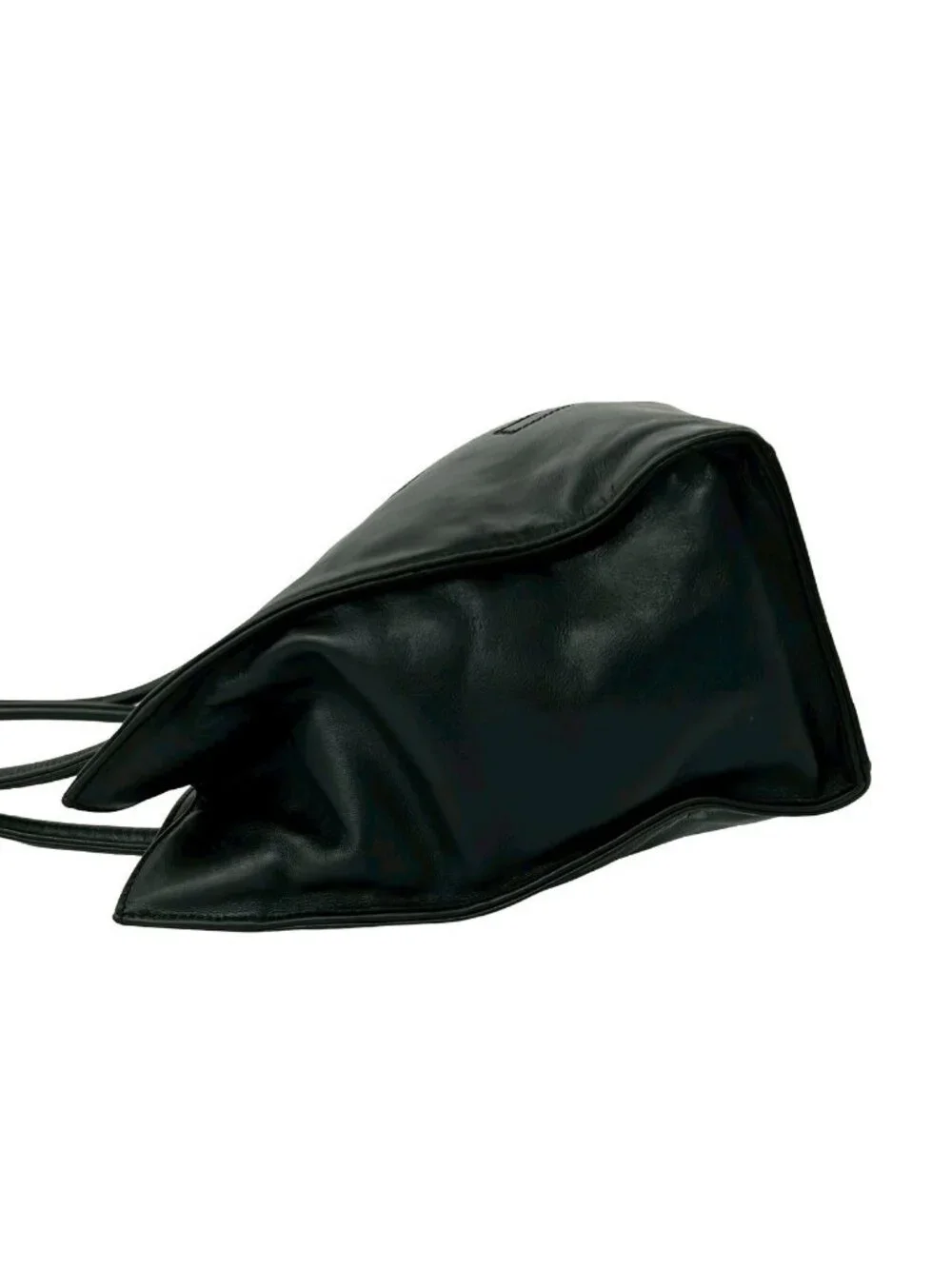Chanel No 5 Vintage CC Logo Lambskin Leather Tote Black
